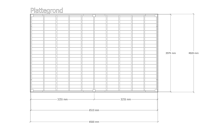 Douglas overkapping 402x656cm + wand blank Verando, Origin